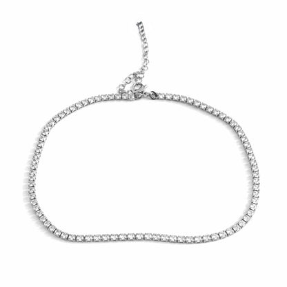 Classic Tennis Choker – White Stones