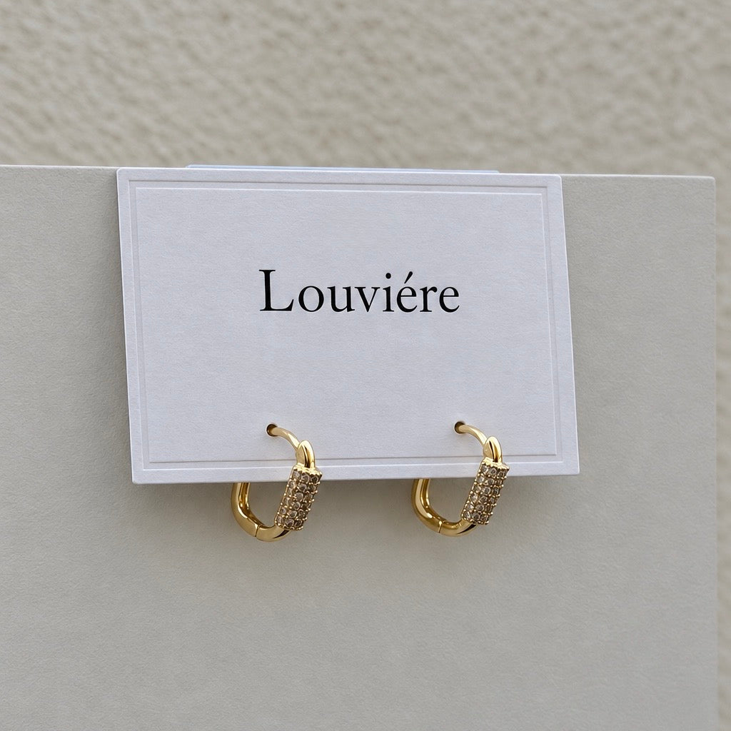 Hoop Earrings with stones