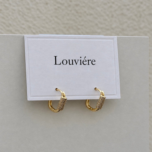 Hoop Earrings with stones