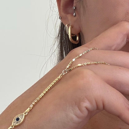 Hoop Earrings with stones