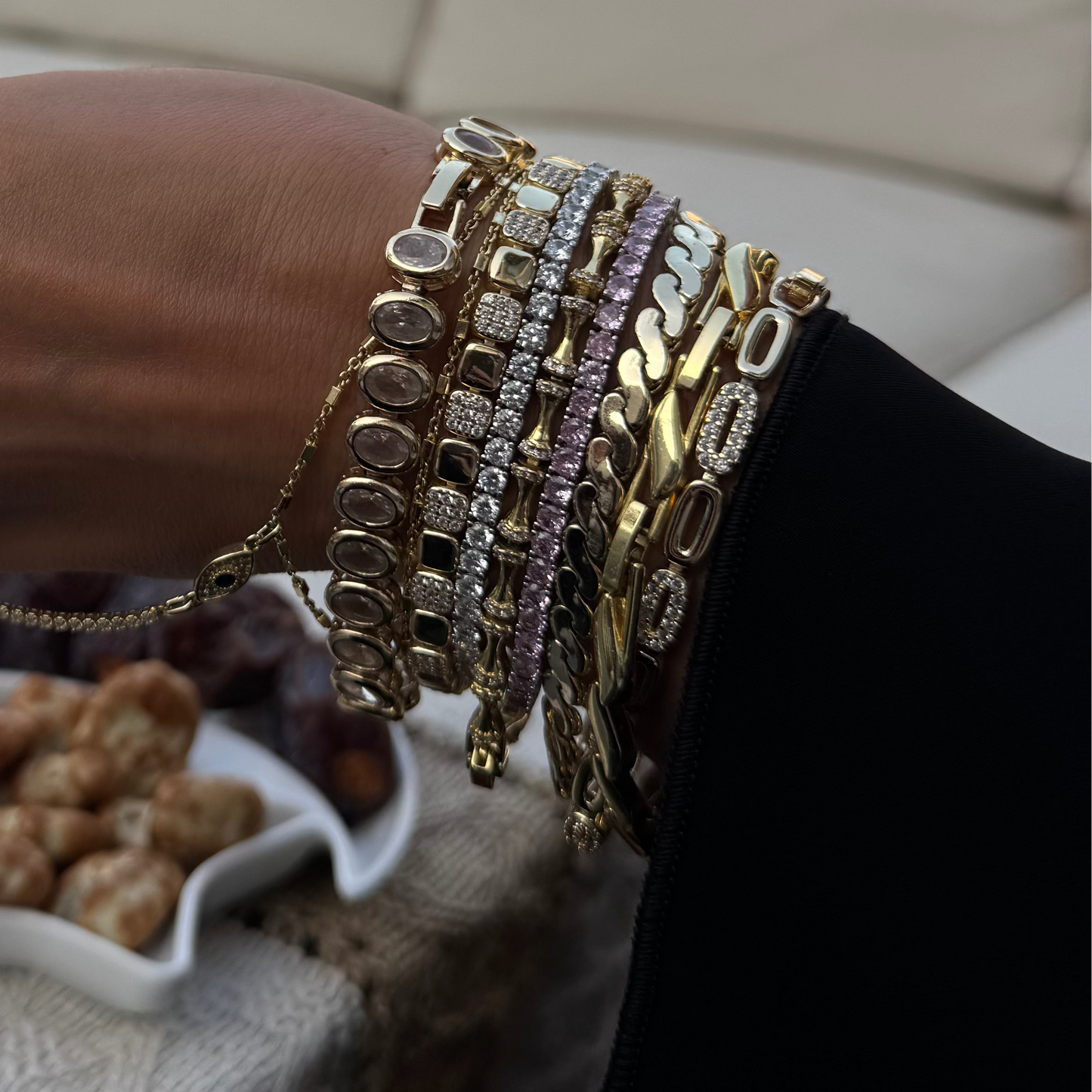 Tennis Bracelet – Pink Stones