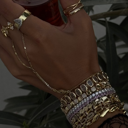 Tennis Bracelet – Pink Stones