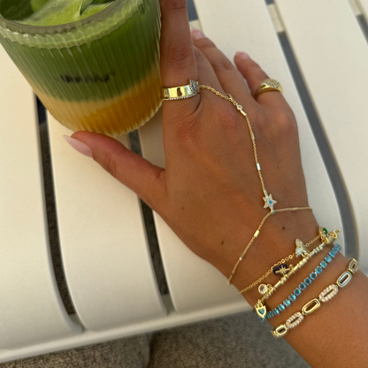 Blue Tennis Bracelet