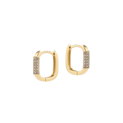 Hoop Earrings with stones