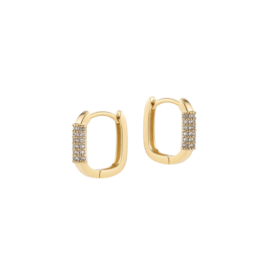 Hoop Earrings with stones