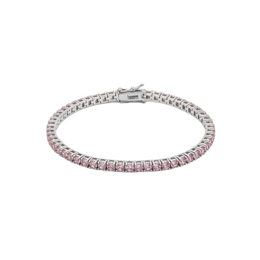 Tennis Bracelet – Pink Stones