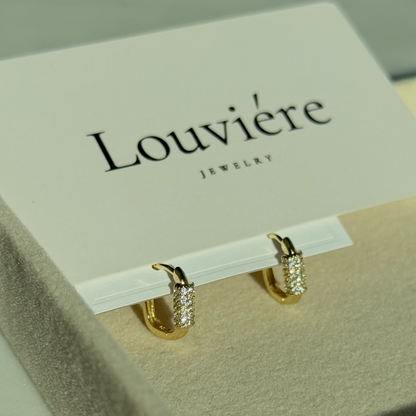 Hoop Earrings with stones
