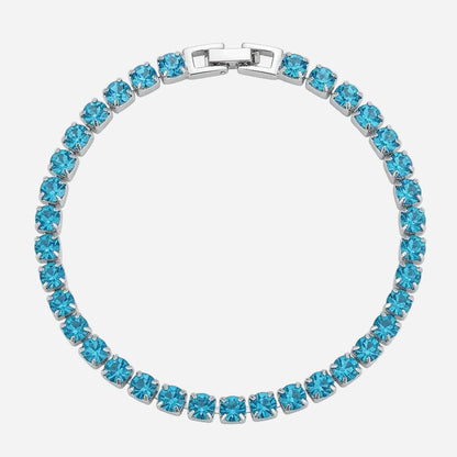 Blue Tennis Bracelet